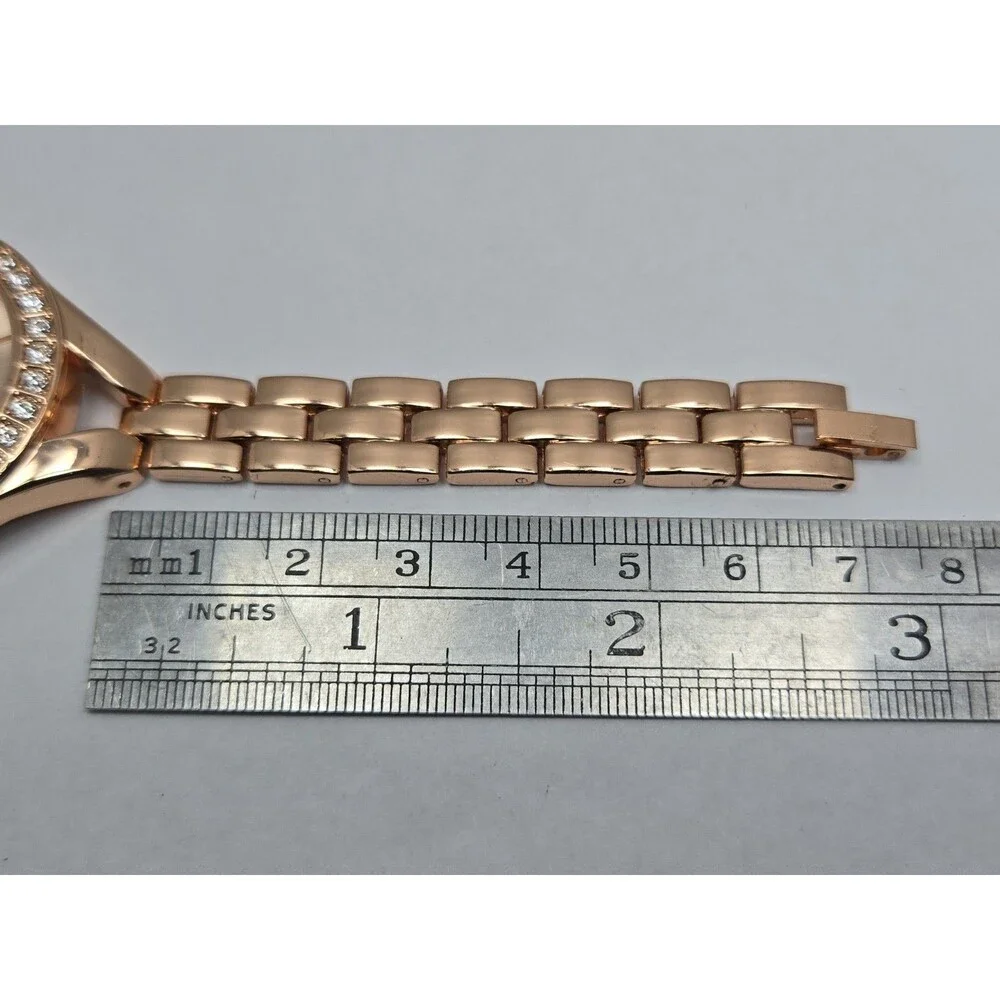 Timothy Stone Joliet Womens Rose Gold Swarovski Crystal Quartz Watch New Battery